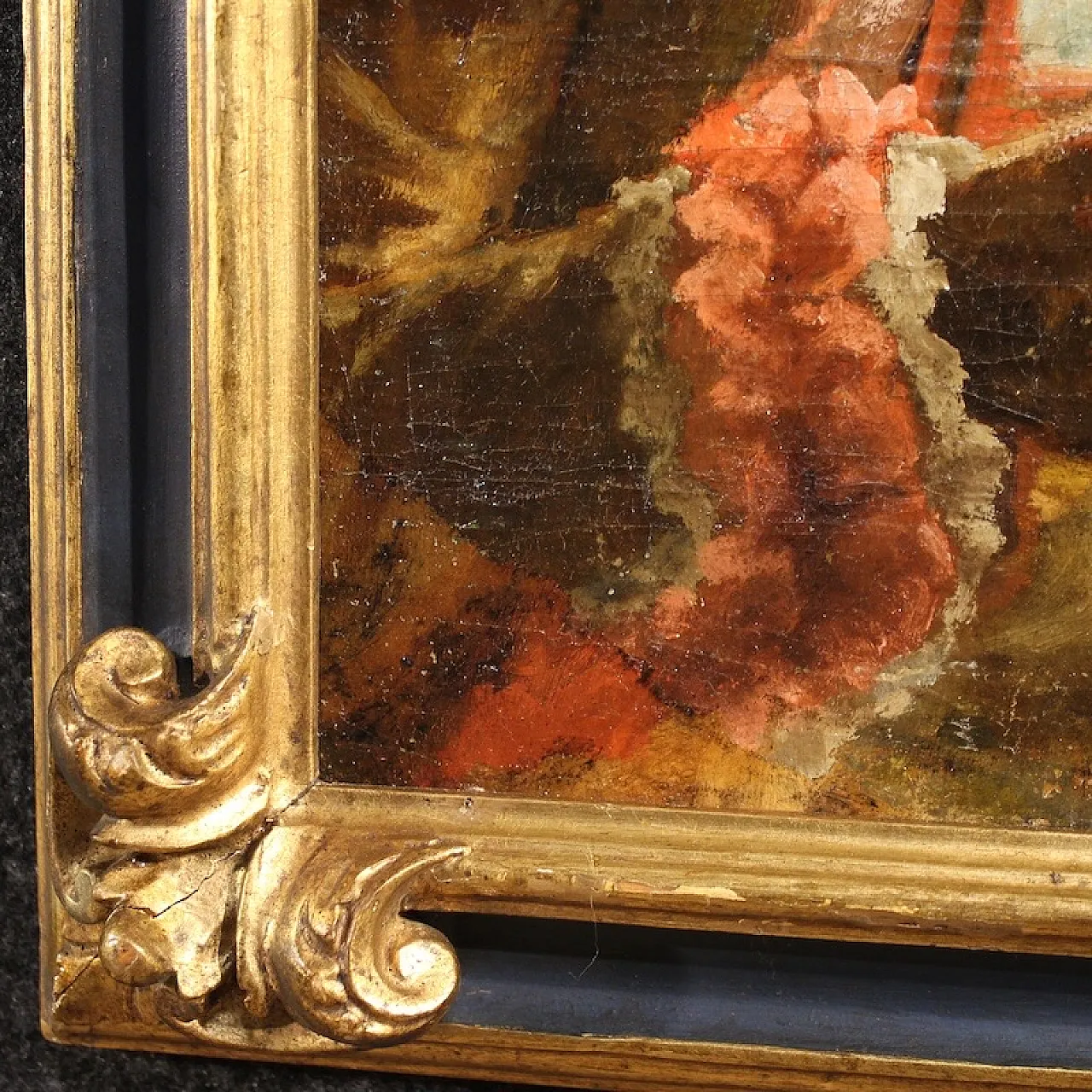 French painting portrait of woman with letter dated 1979 10