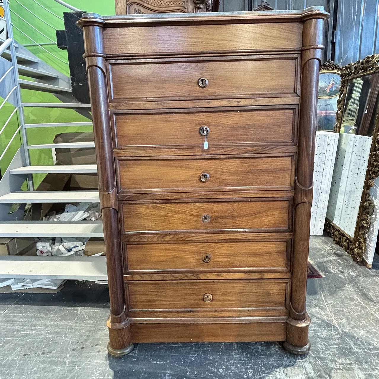 Rosewood septet, Luigi Filippo, 19th century 6