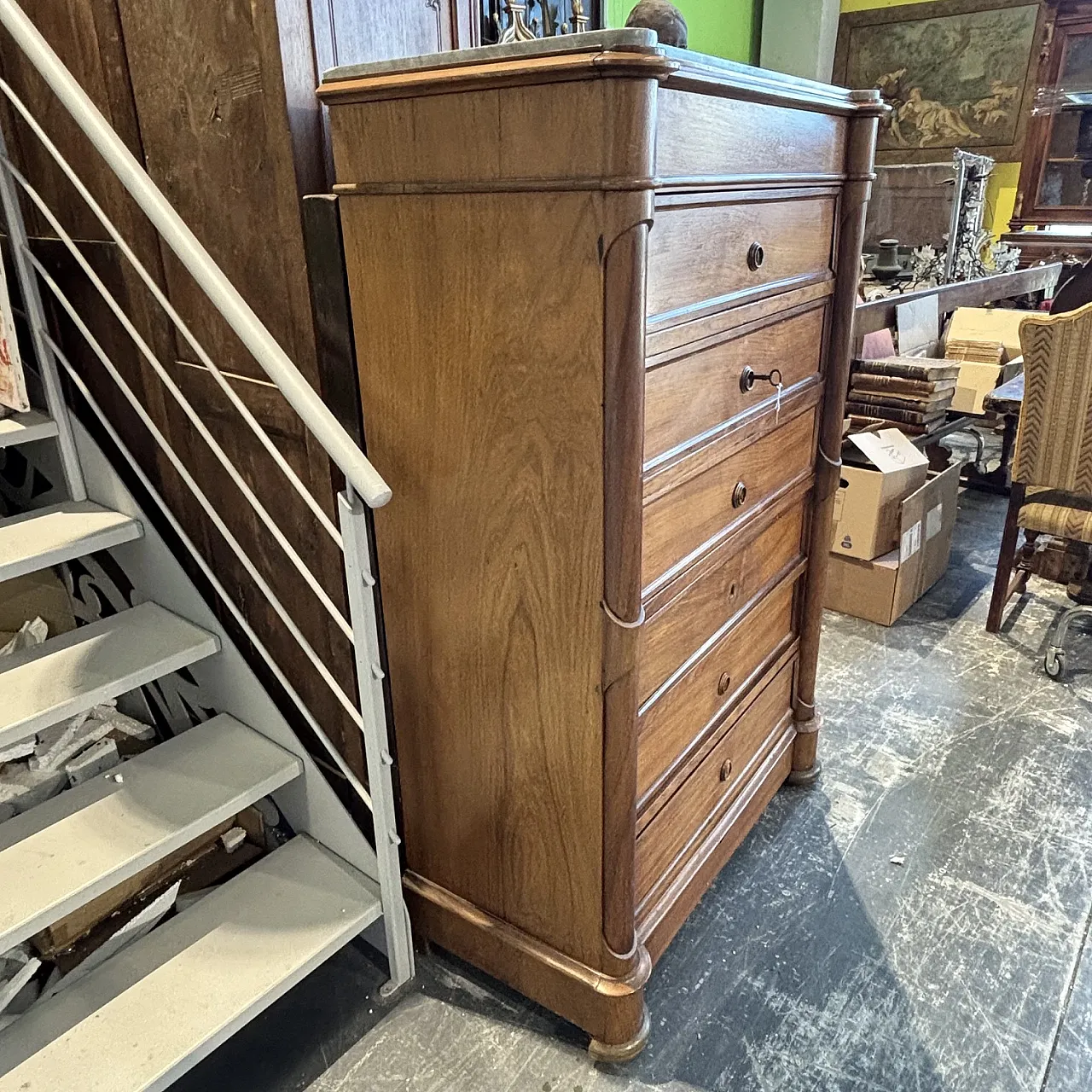 Rosewood septet, Luigi Filippo, 19th century 7