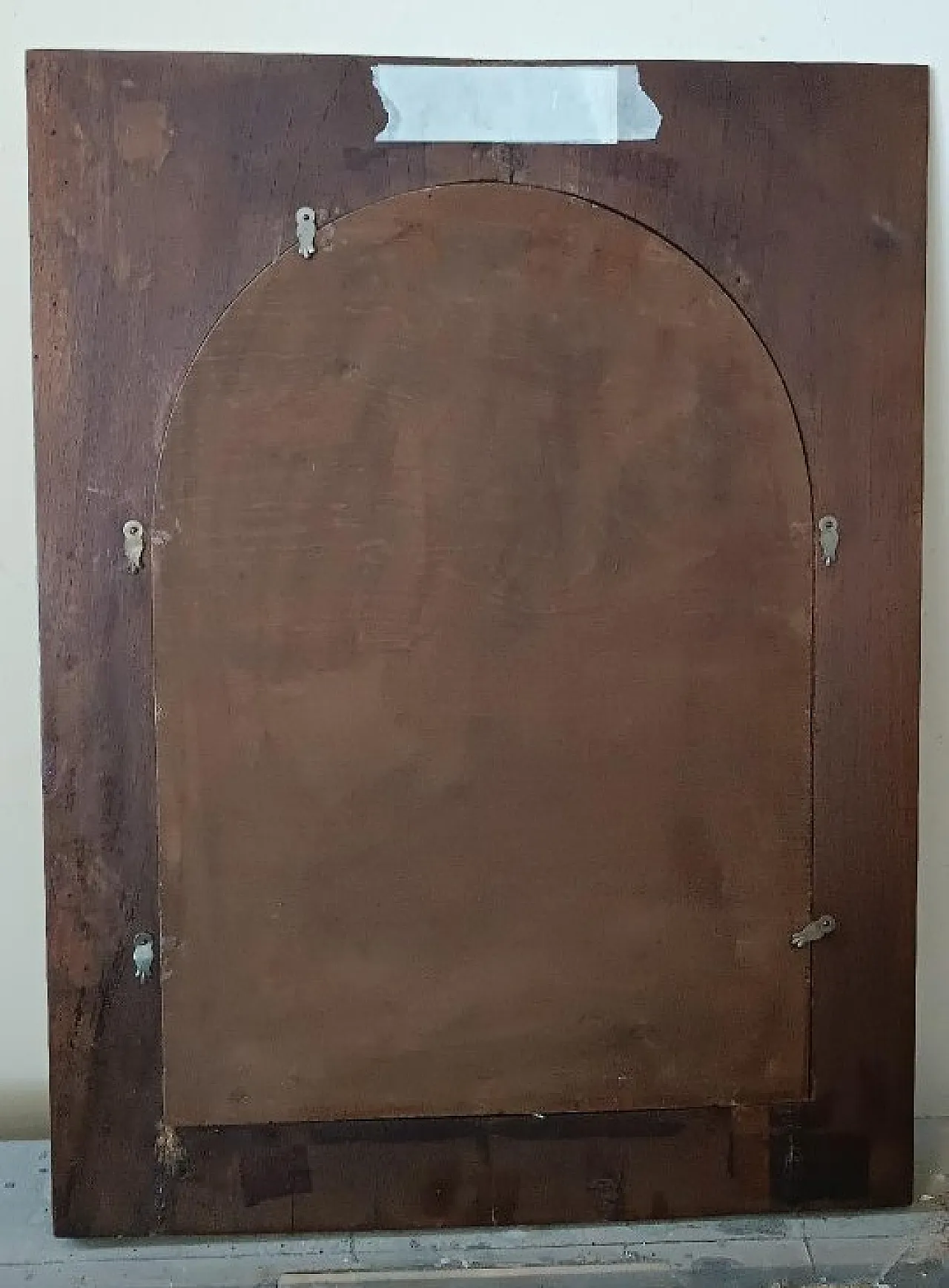 The Marriage of the Virgin, inlaid wooden panel, early 20th century 11