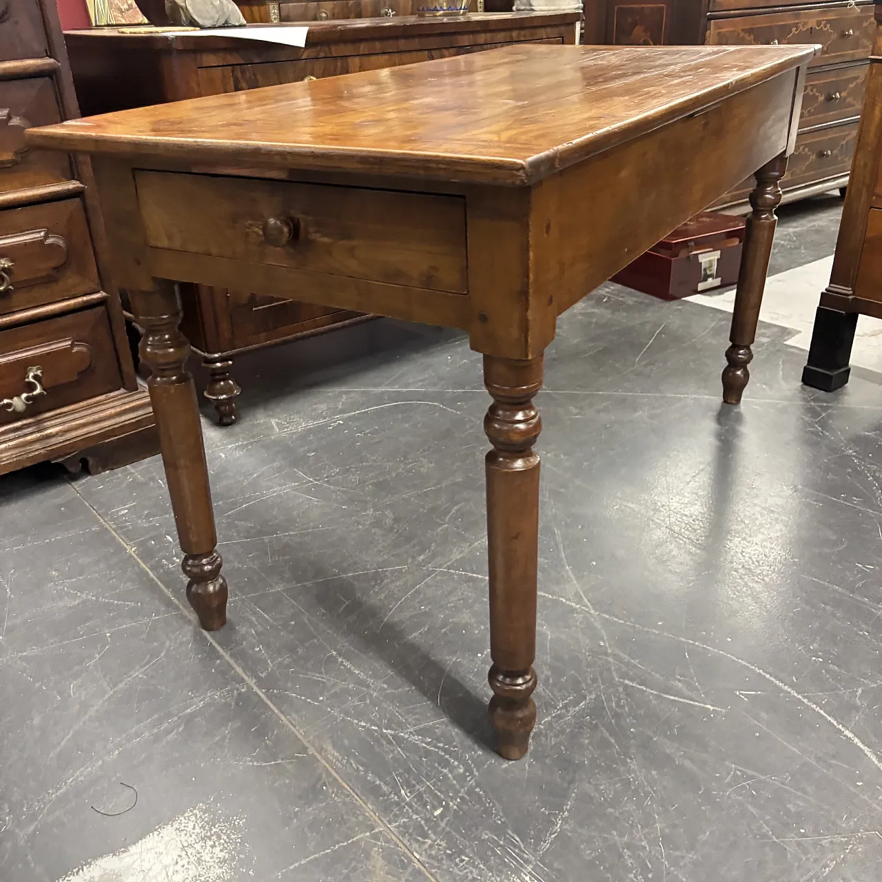 Louis Philippe table solid cherry, 19th century 1