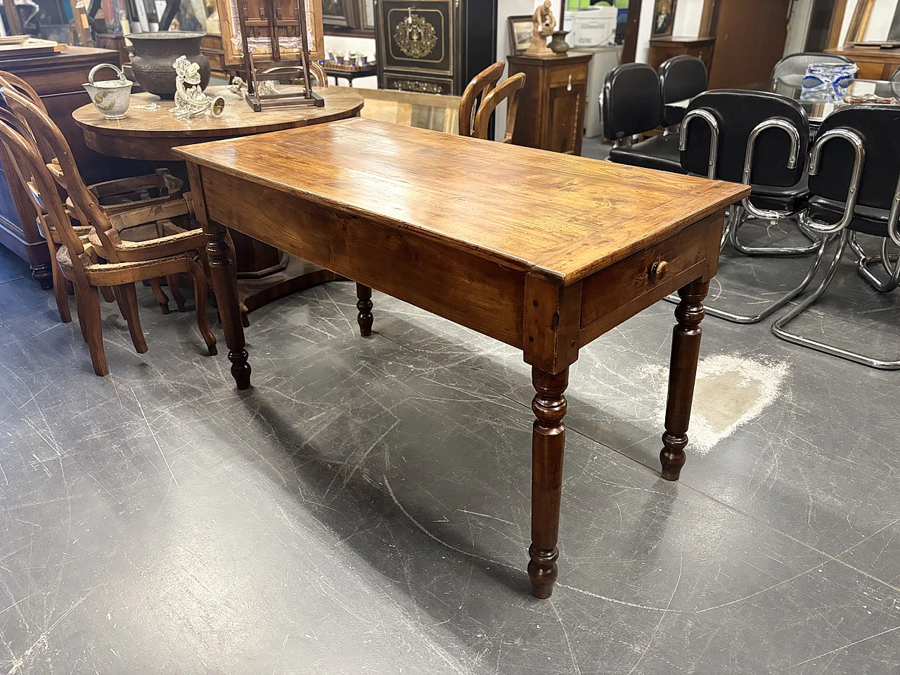 Louis Philippe table solid cherry, 19th century 2