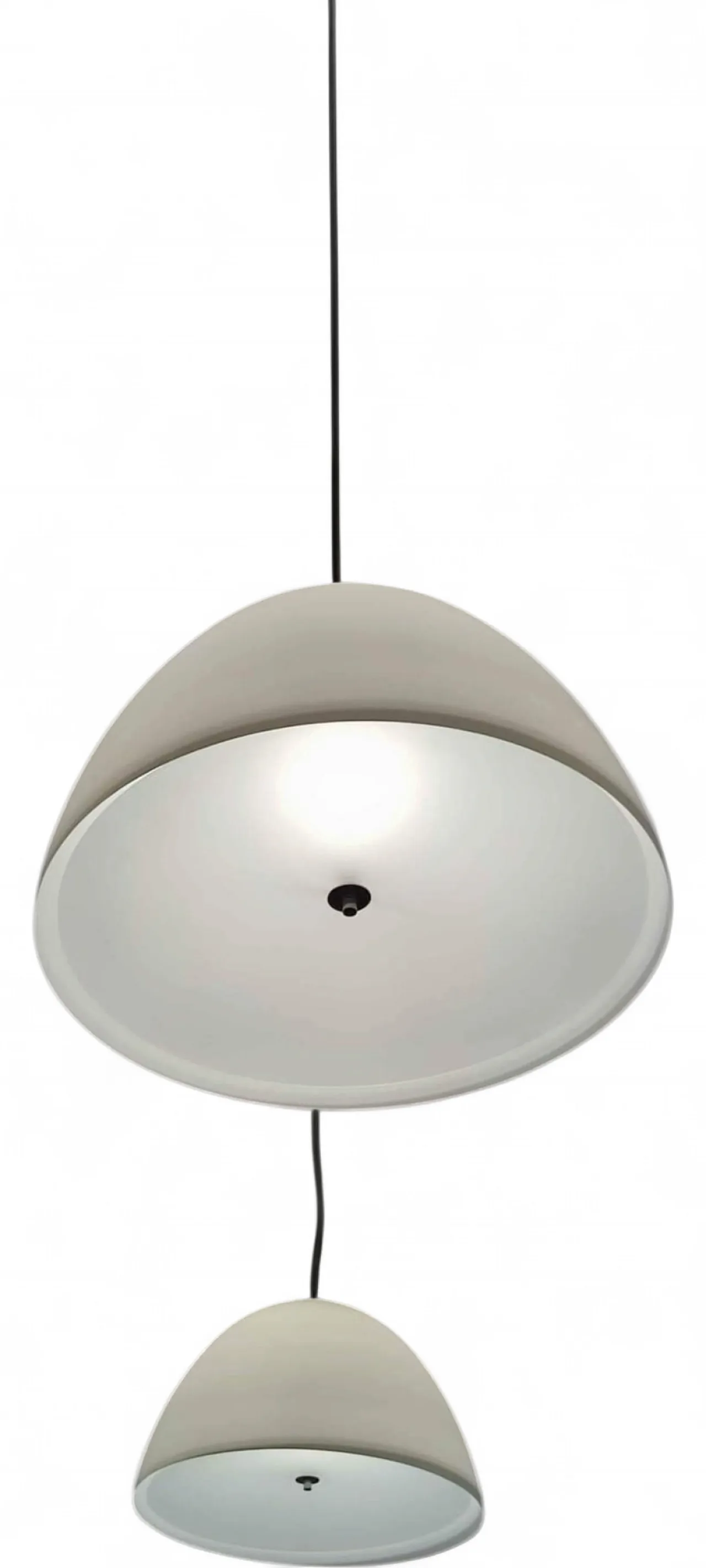 Pair of Willy Glass 60 ceiling lamps by Enzo Panzeri, 2000s 11