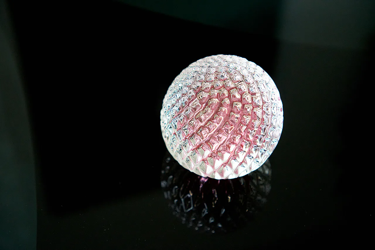 Sfera in vetro sommerso di Murano '70 2