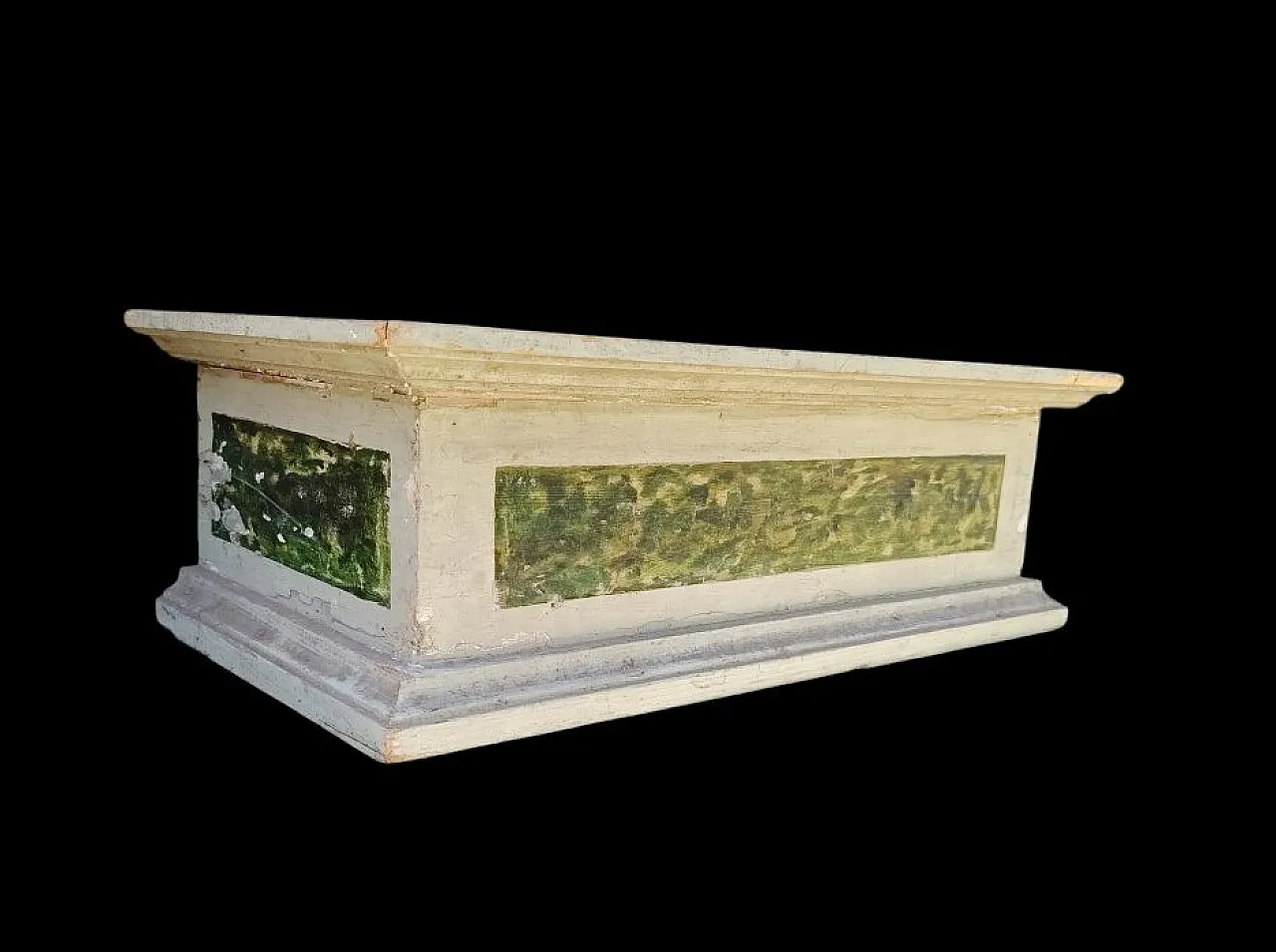 Base in legno laccato e dipinto, '700 9