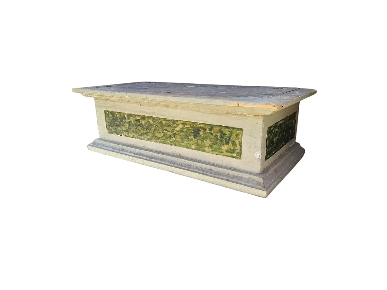 Base in legno laccato e dipinto, '700 11