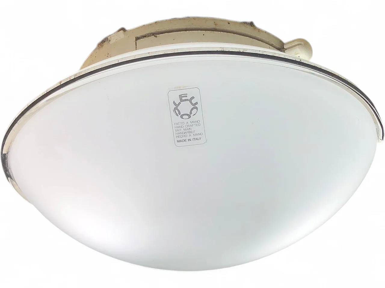 Lampadario in vetro di Murano, anni '70 4