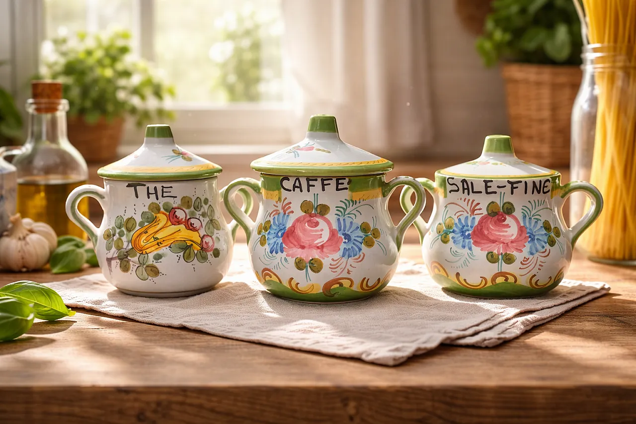 Set in ceramica Deruta 1