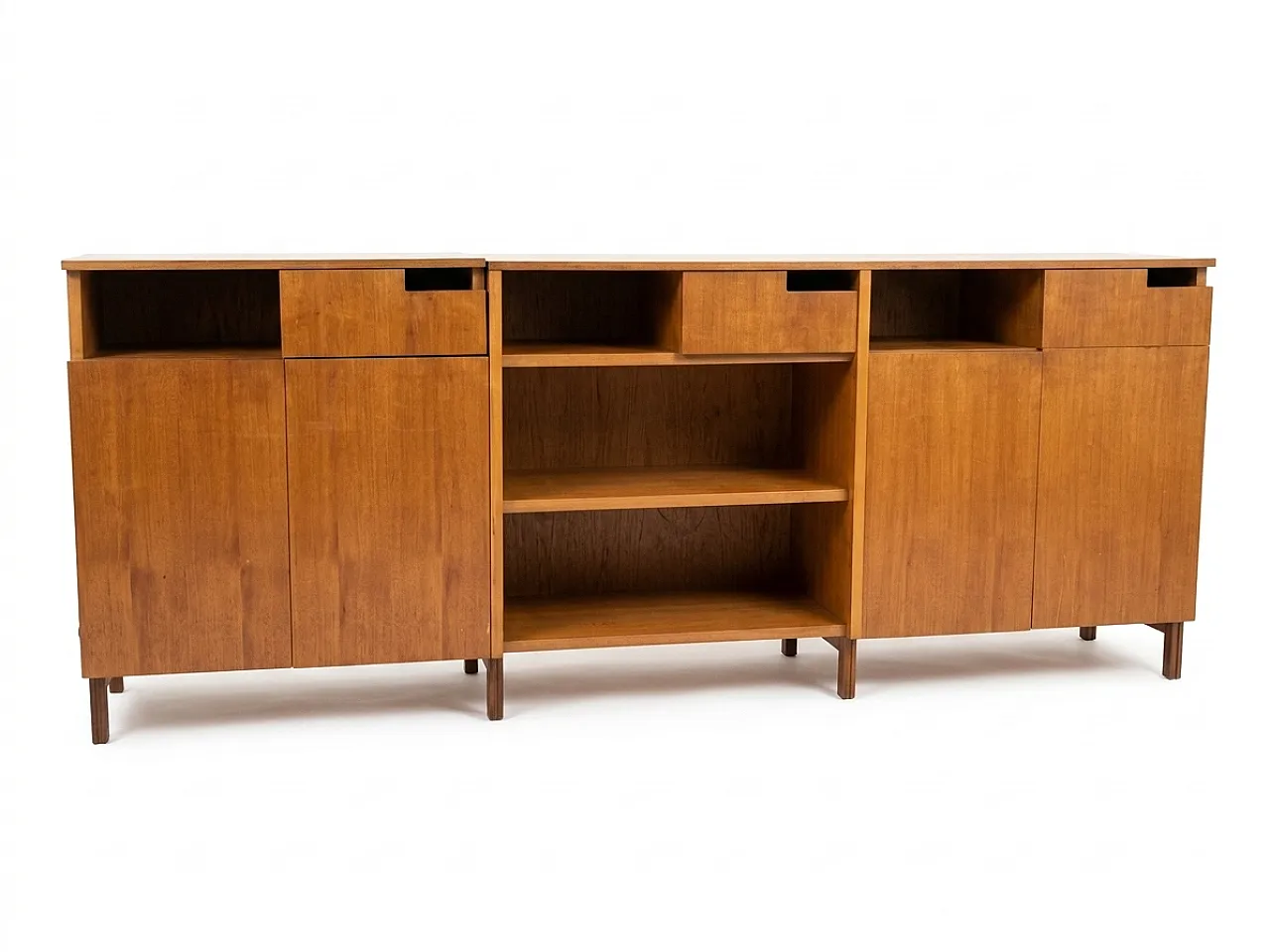 Two-part wooden sideboard, 1950s style 4