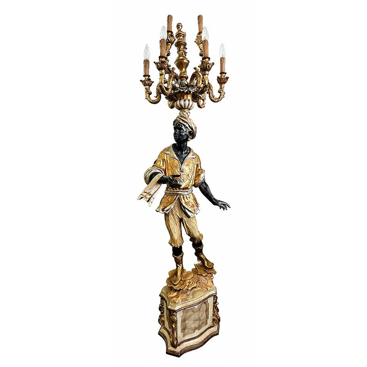 6-Light floor lamp from Moretto Veneziano, 1980s 2