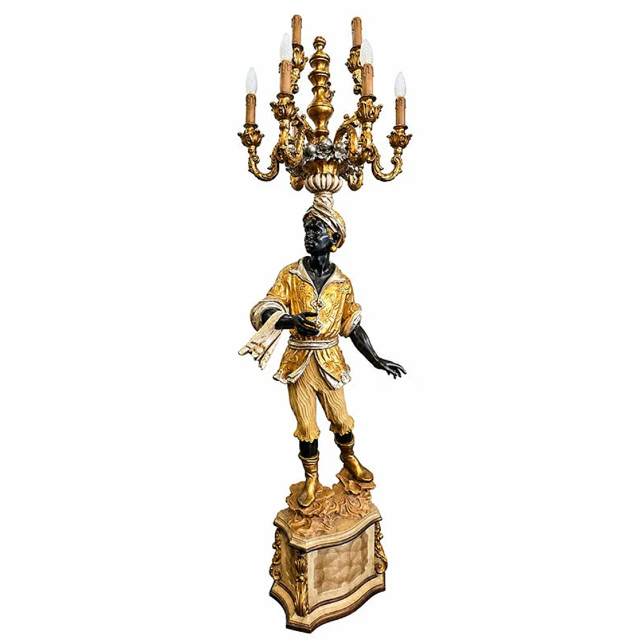 6-Light floor lamp from Moretto Veneziano, 1980s 3