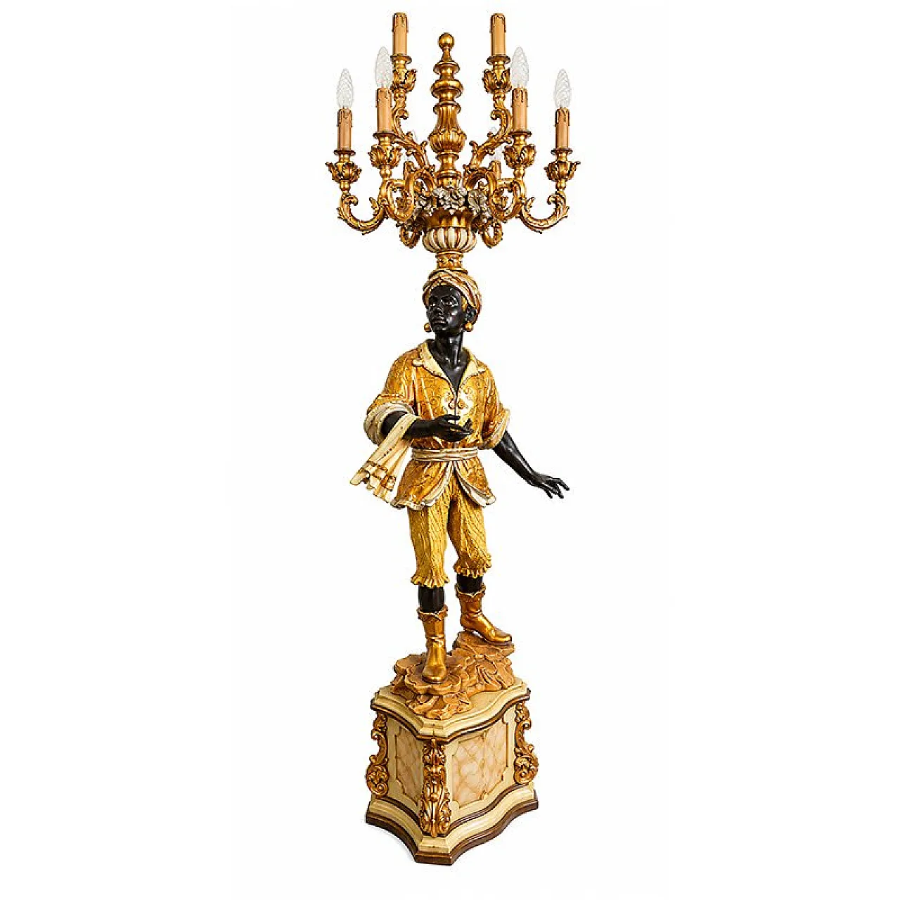 6-Light floor lamp from Moretto Veneziano, 1980s 5