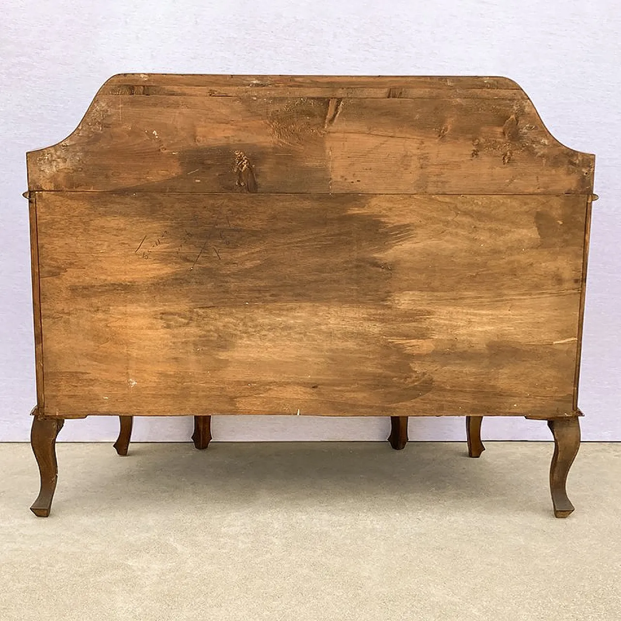 Walnut briar secretaire, early 20th century 7