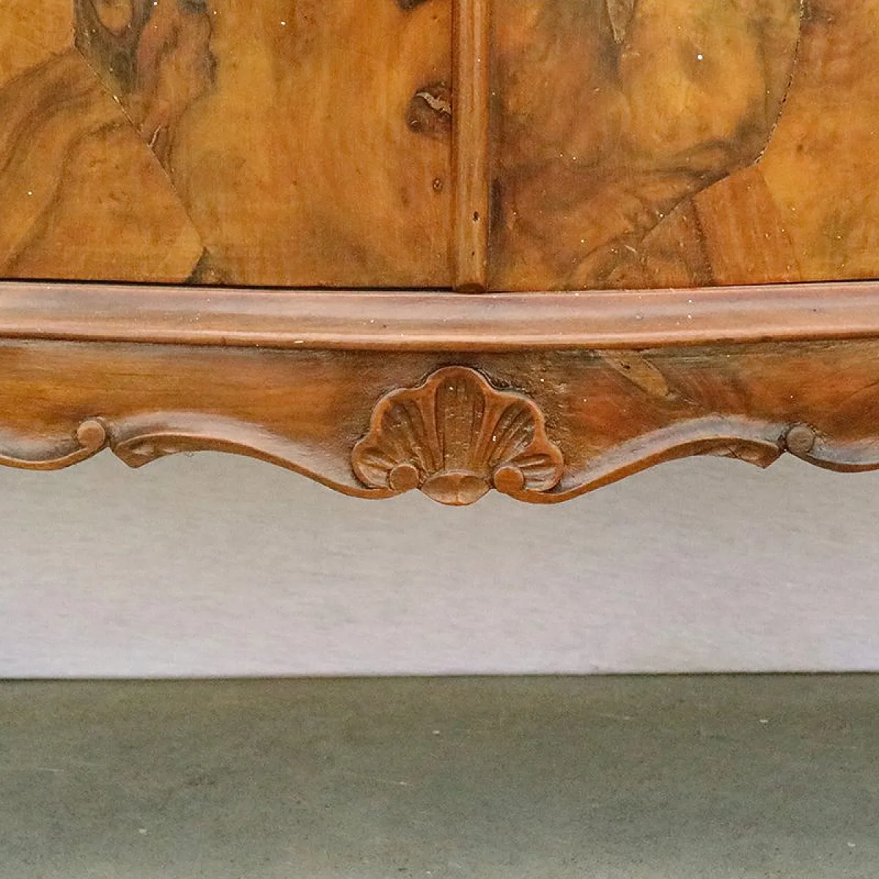 Walnut briar secretaire, early 20th century 8