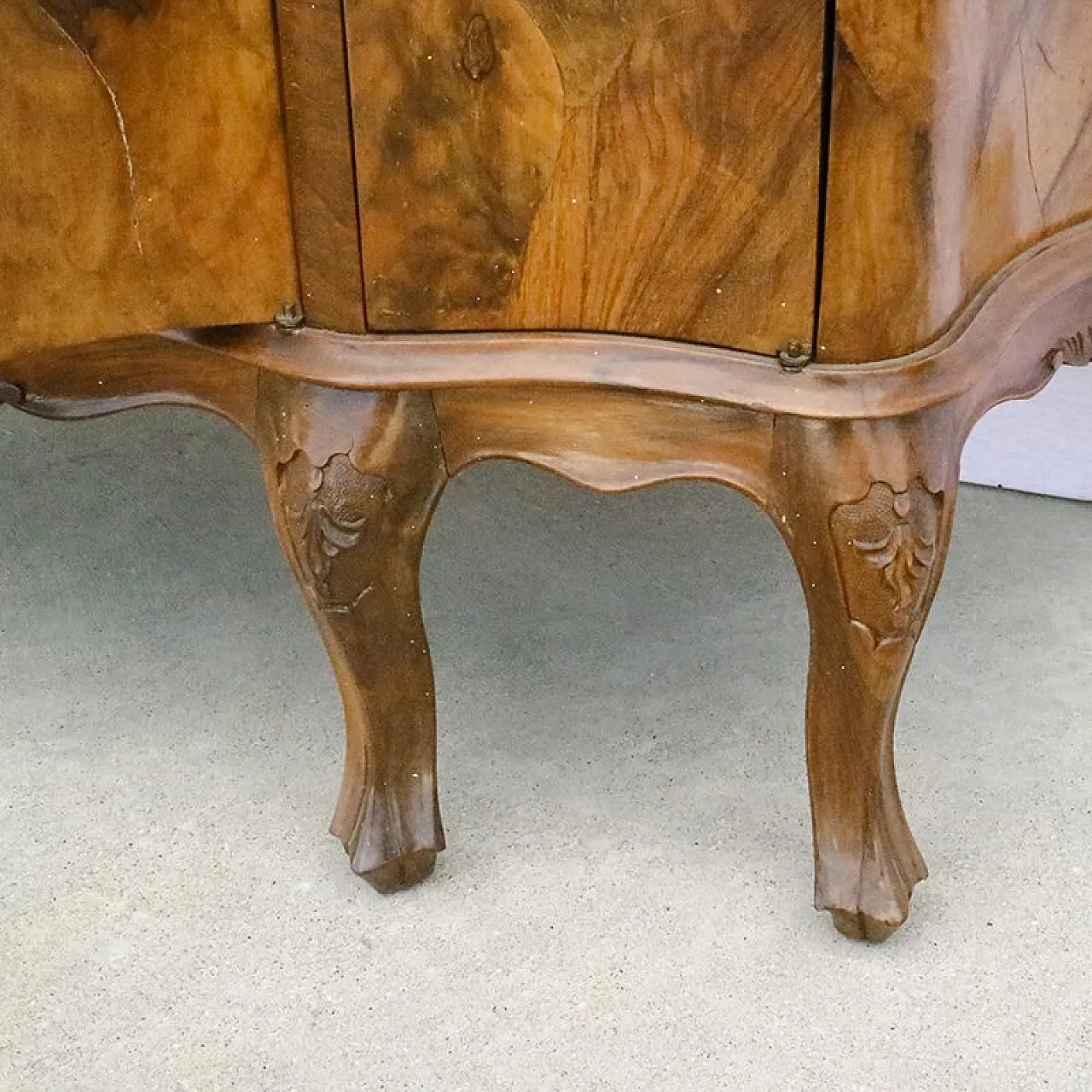 Walnut briar secretaire, early 20th century 9