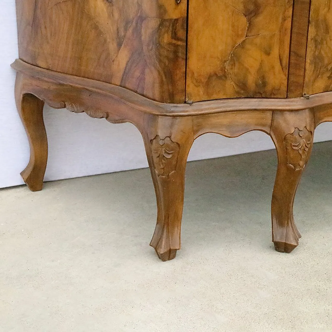 Walnut briar secretaire, early 20th century 11