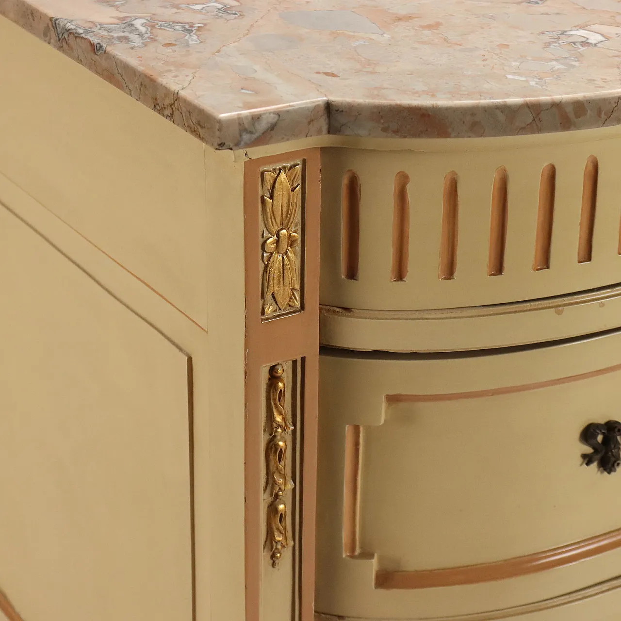 Chest of drawers in lacquered Neoclassical style, 20th century 3