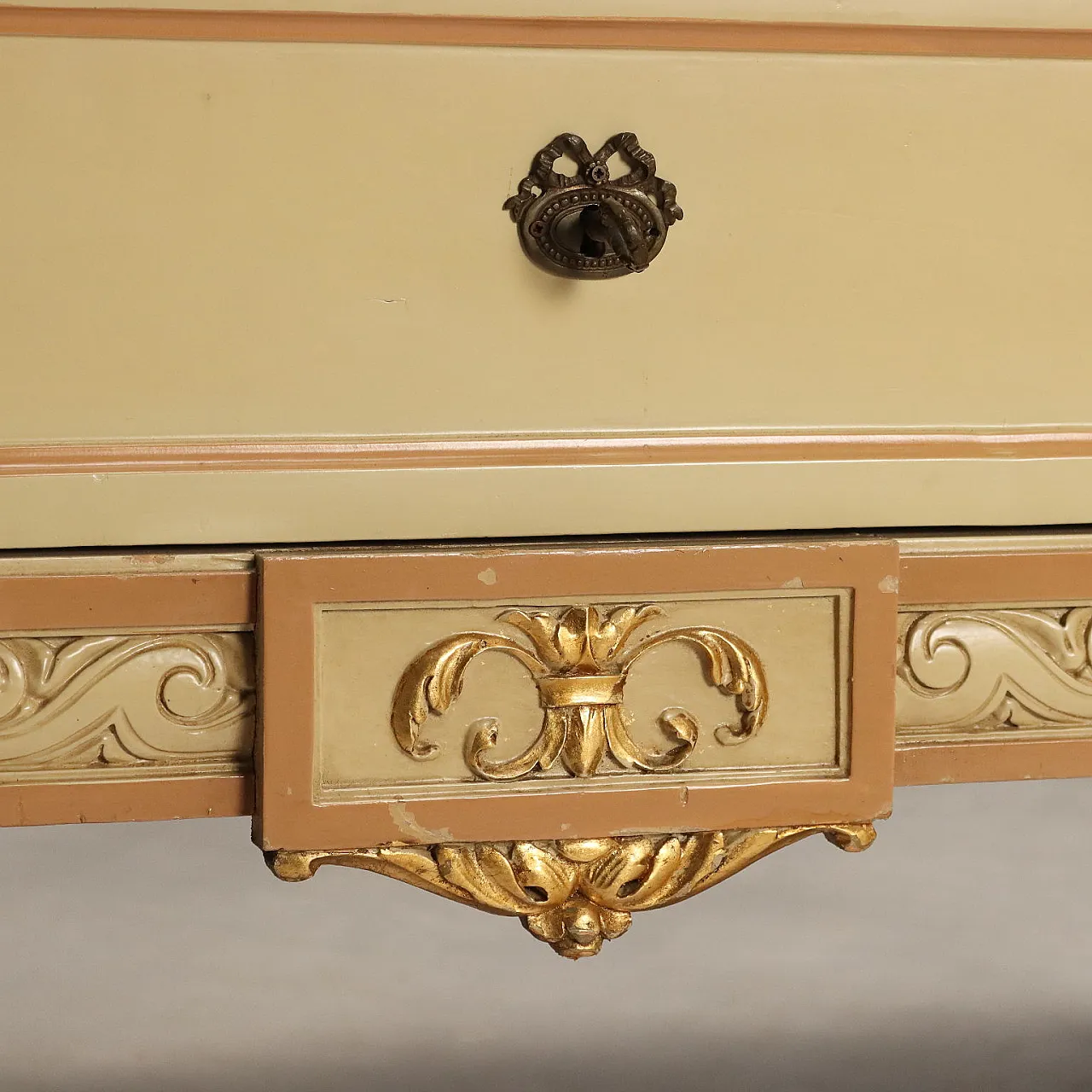 Chest of drawers in lacquered Neoclassical style, 20th century 8