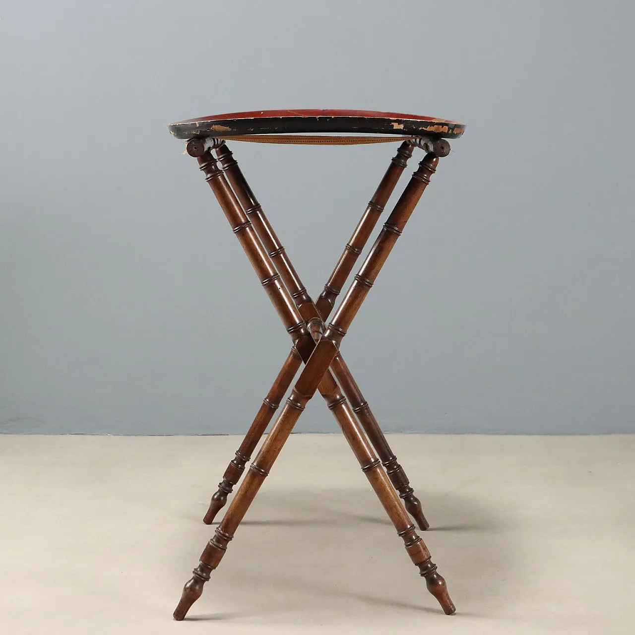 Tray coffee table in lacquered wood, 19th century 7