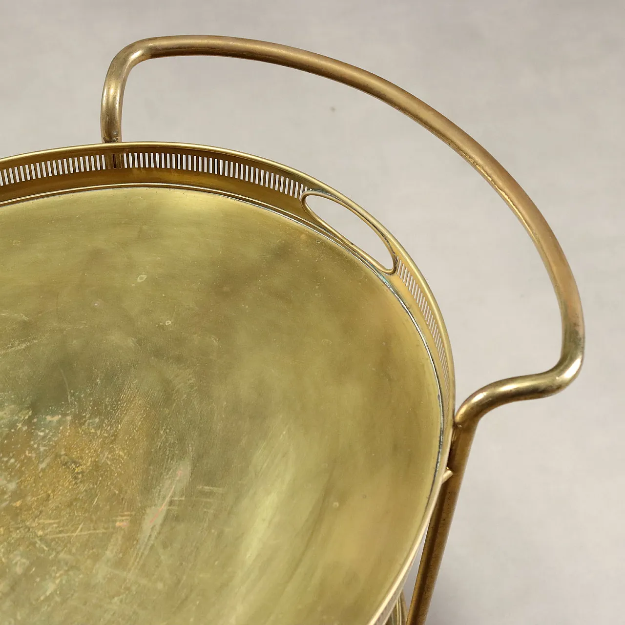 Brass cart, mid-20th century 4