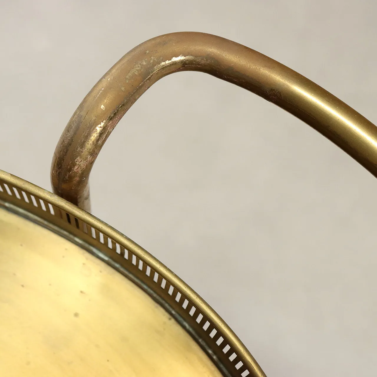 Brass cart, mid-20th century 7