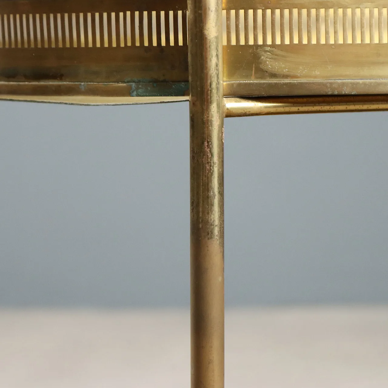 Brass cart, mid-20th century 9