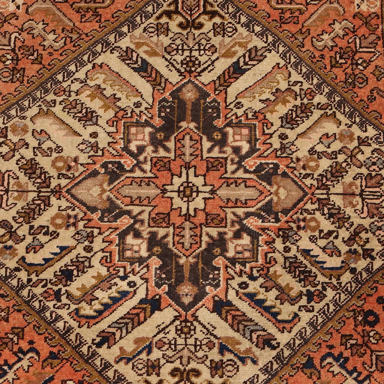Heriz rug in cotton and wool, 20th century 4