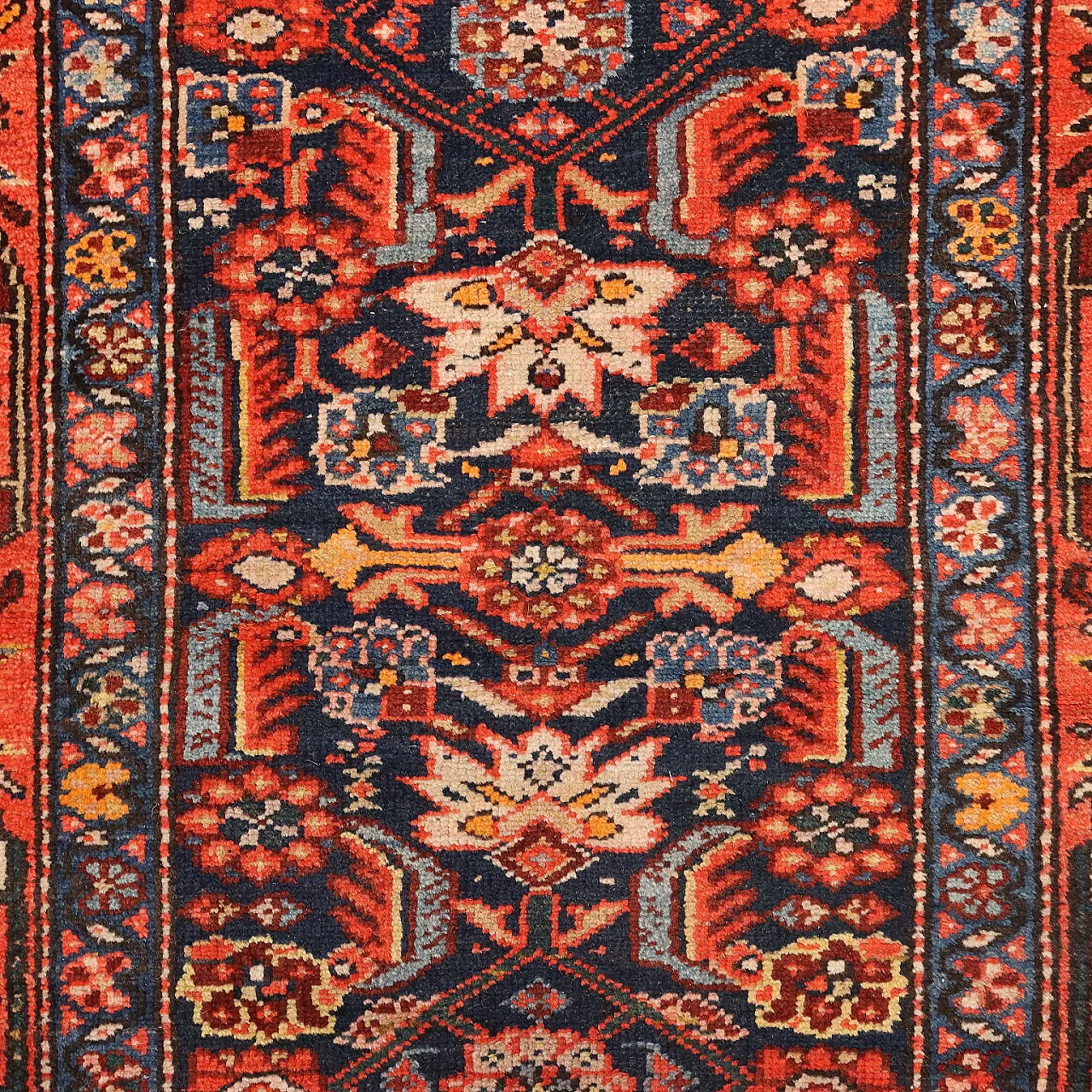 Malayer rug in cotton and wool, 20th century 4