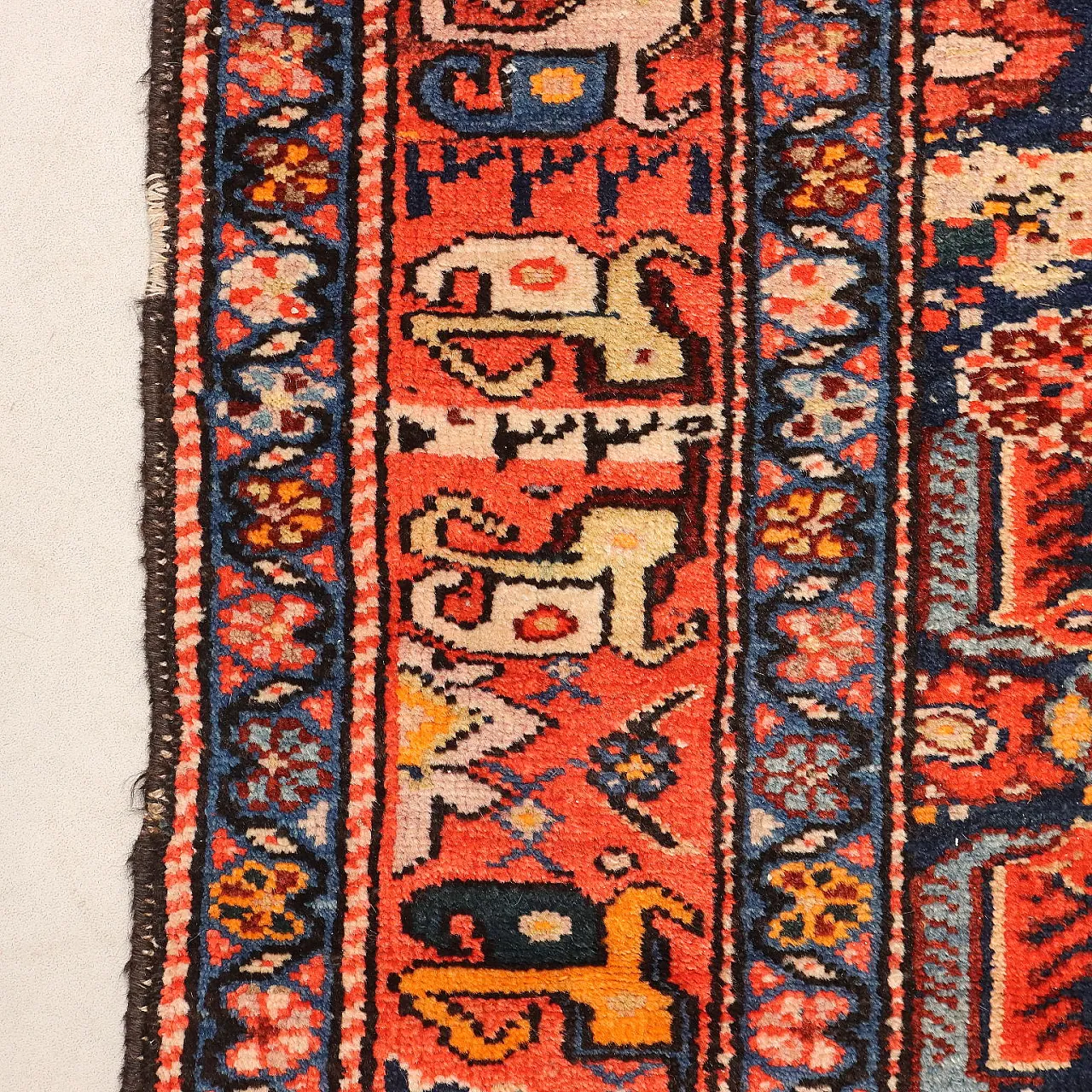 Malayer rug in cotton and wool, 20th century 6