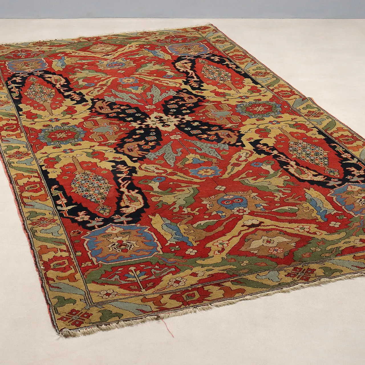 Herat rug in wool, 20th century 1