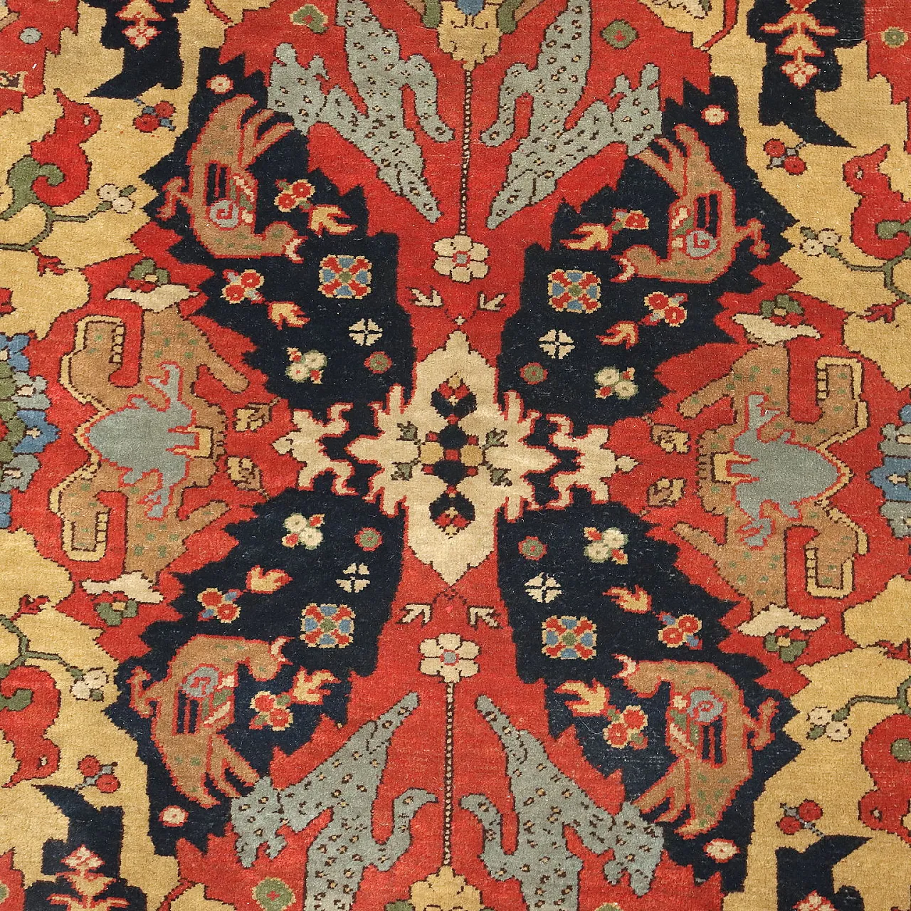 Herat rug in wool, 20th century 4
