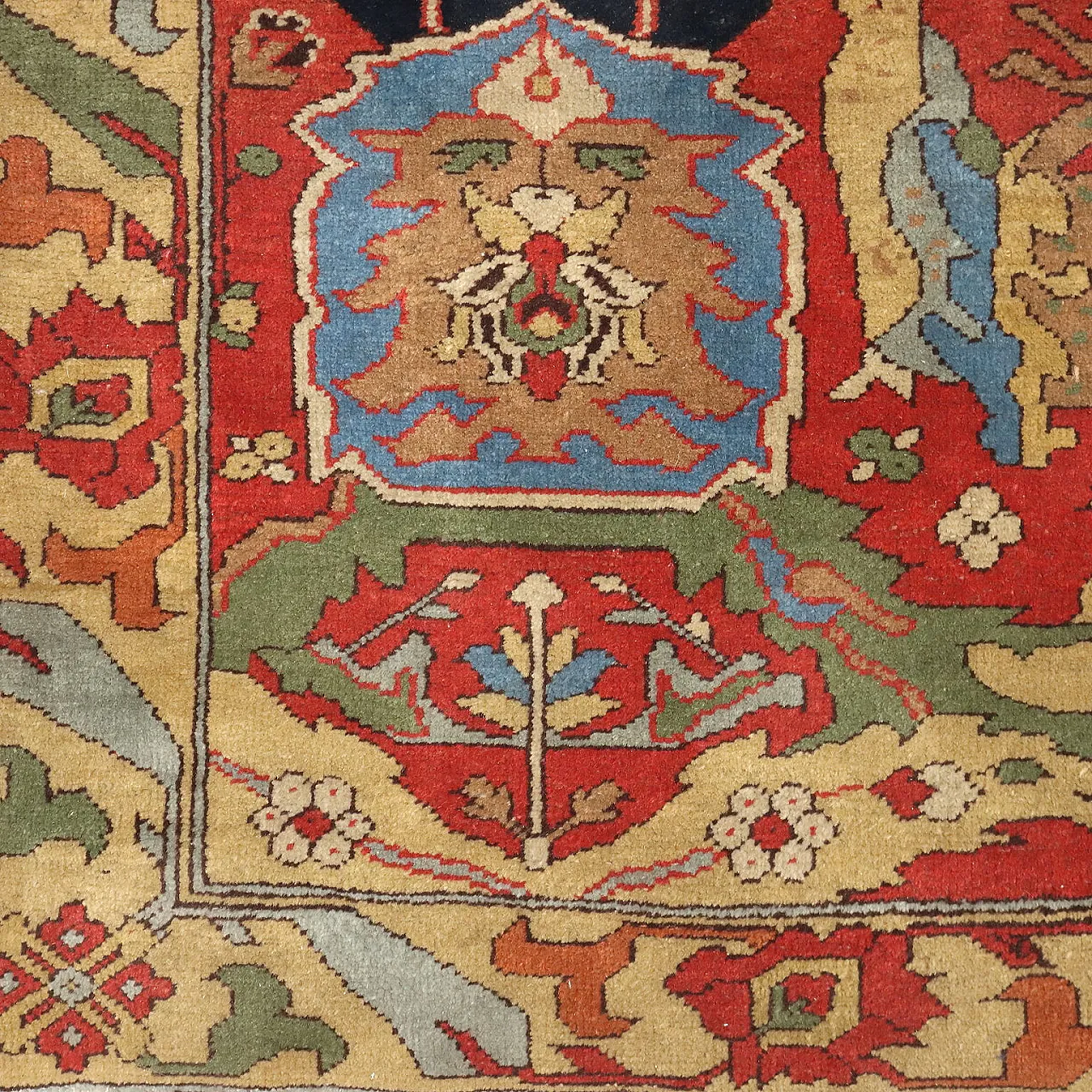 Herat rug in wool, 20th century 6