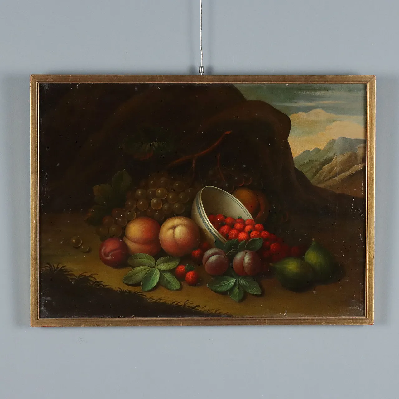 Still Life Painting with Fruit, oil on canvas, 19th century 1