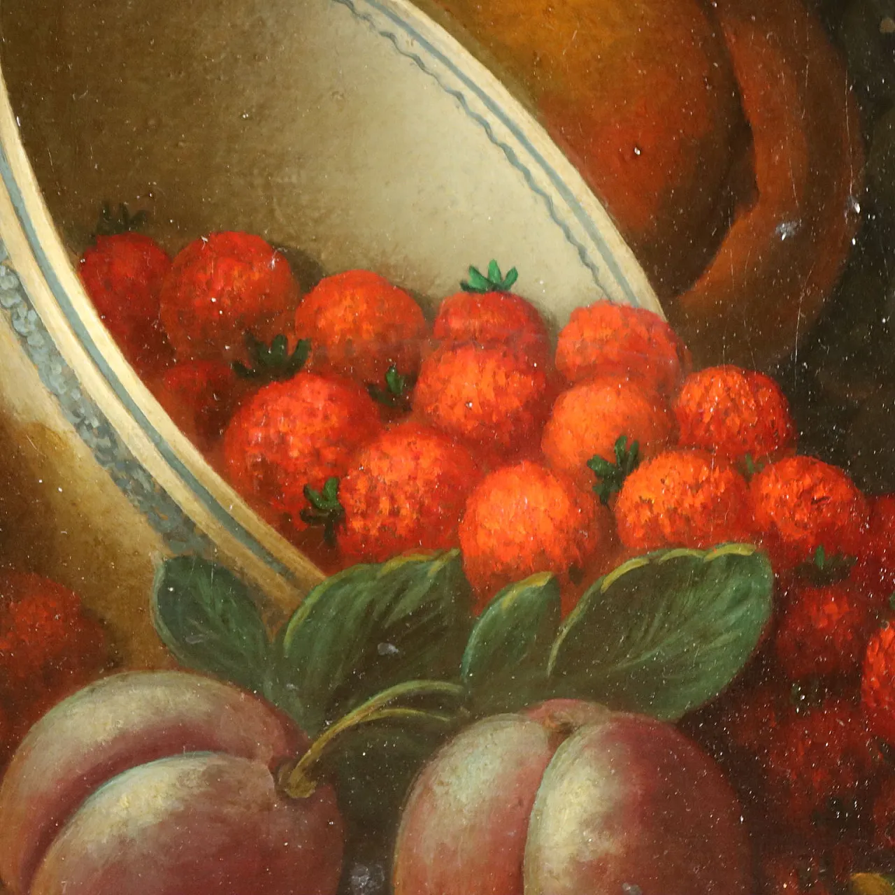 Still Life Painting with Fruit, oil on canvas, 19th century 4