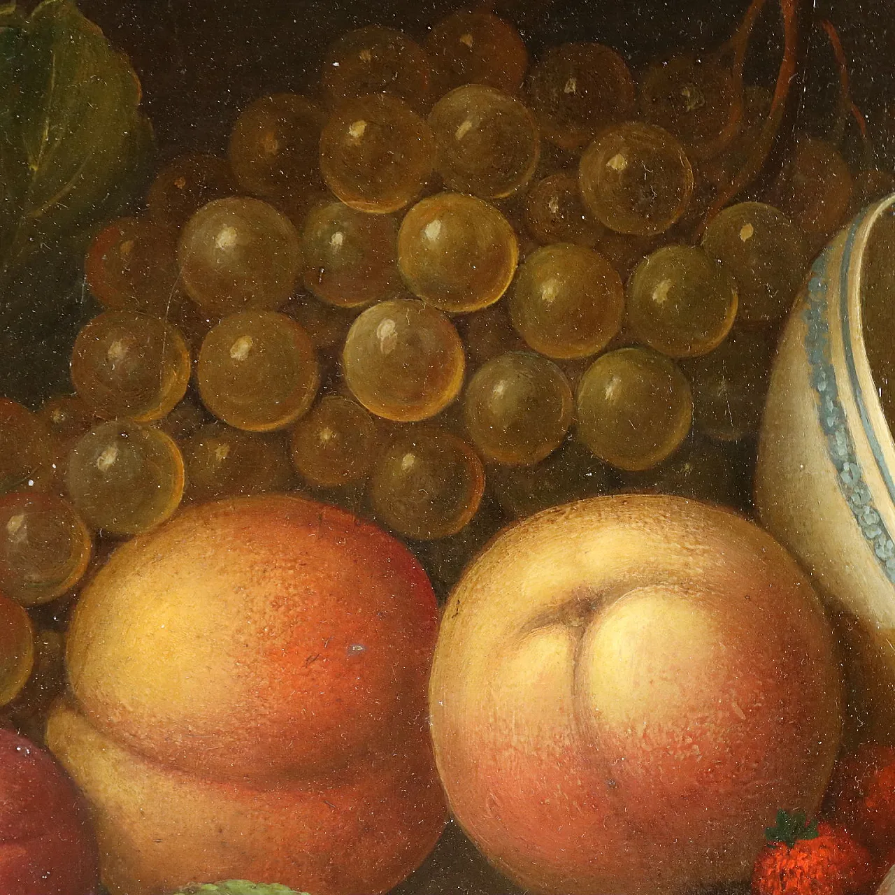 Still Life Painting with Fruit, oil on canvas, 19th century 7