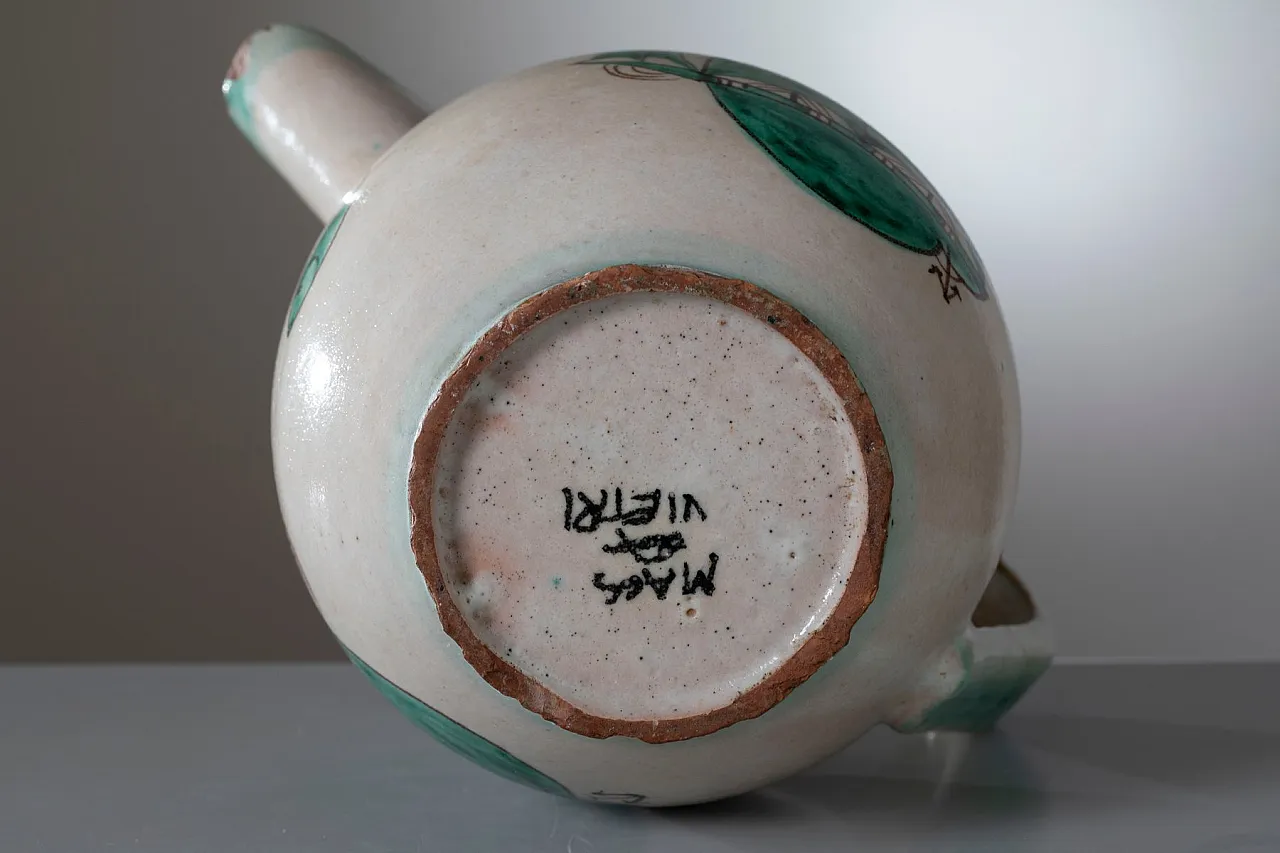 Brocca modernista in ceramica di MACS Vietri, anni '30 5
