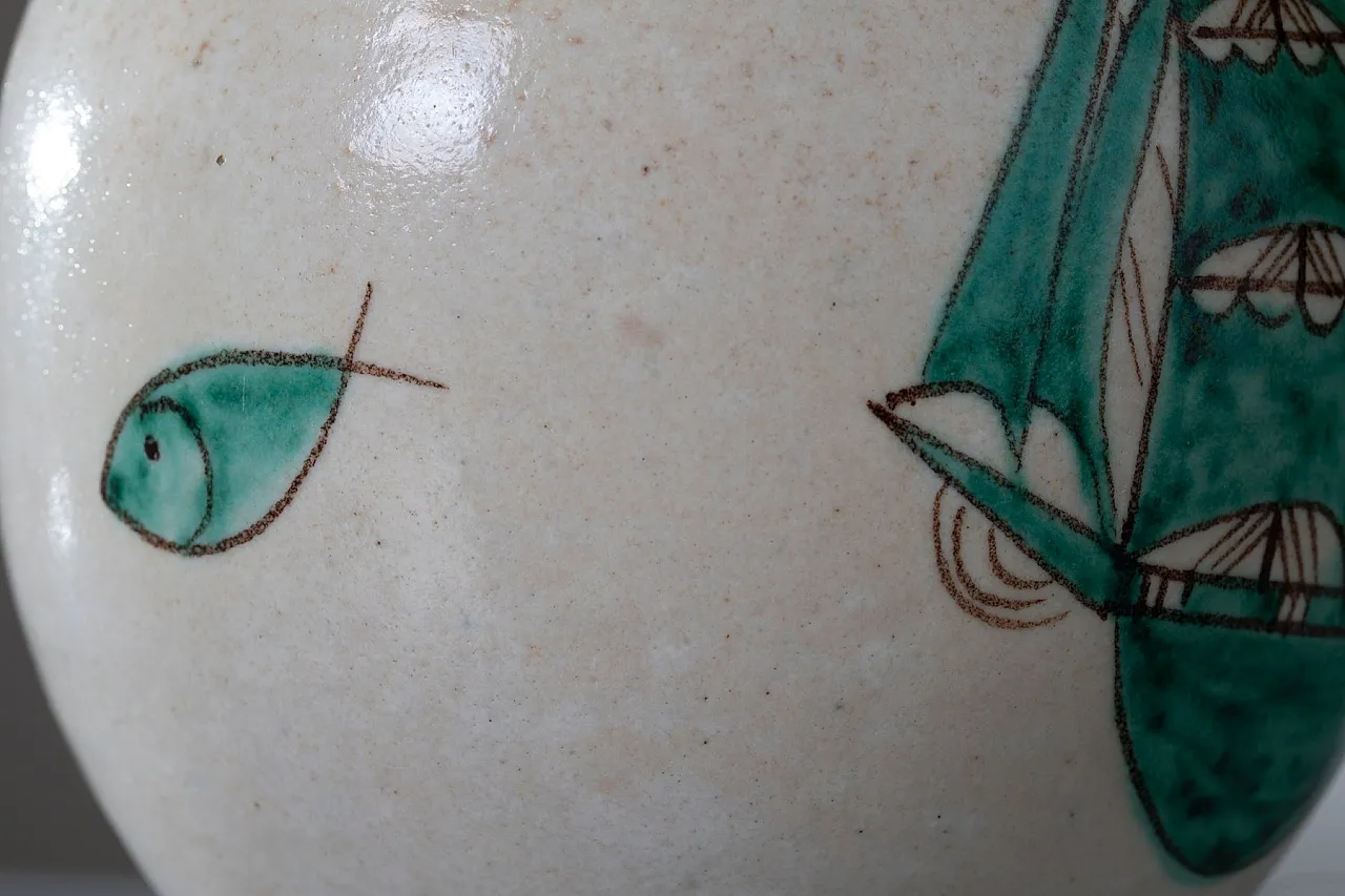 Brocca modernista in ceramica di MACS Vietri, anni '30 6