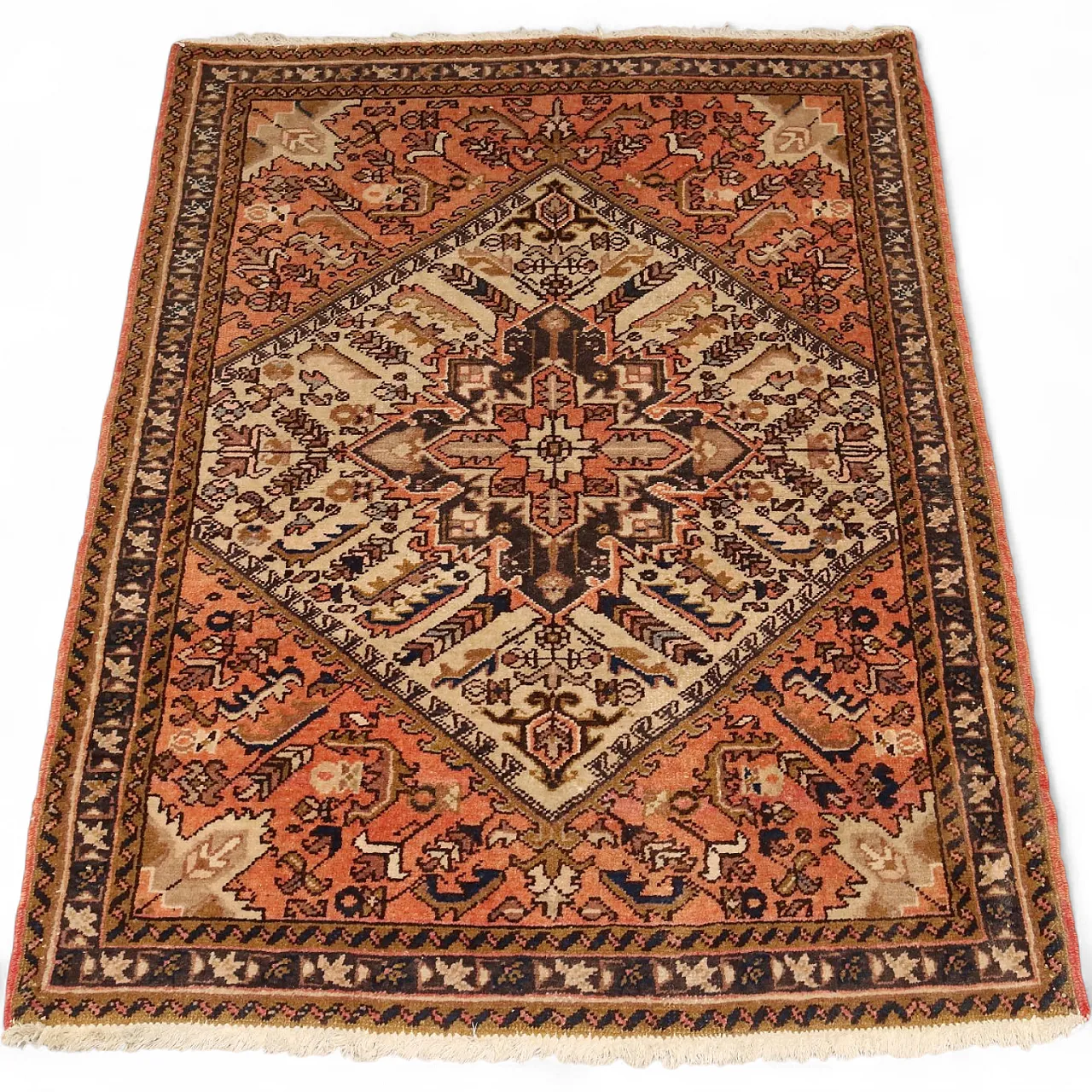 Heriz rug in cotton and wool, 20th century 8