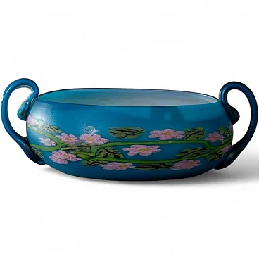 Murrine glass bowl by Giuseppe Barovier for Artisti Barovier, 1910s