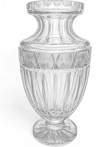Vaso in cristallo a piombo di Bohemia, primo '900