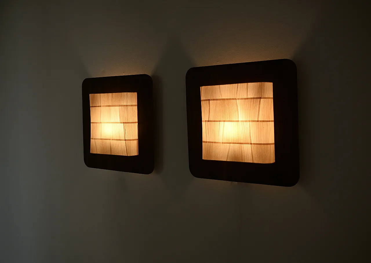 Lampade da parete italiane, anni '60, set di 2 6