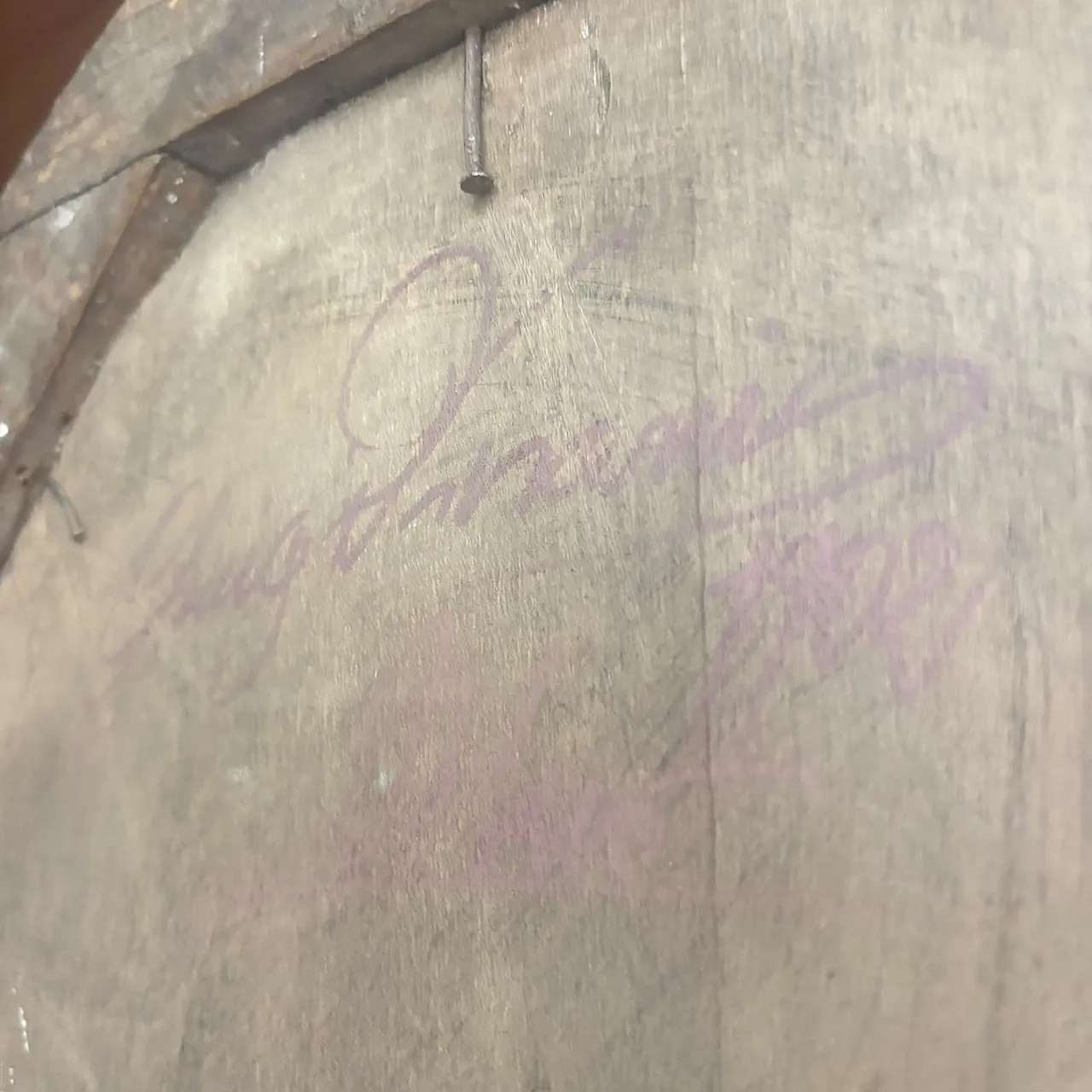 Dipinto olio su tavola ovale raffigurante donna, '800 6