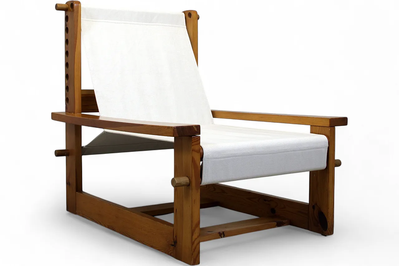 Scandinavian armchair, 1970s 14