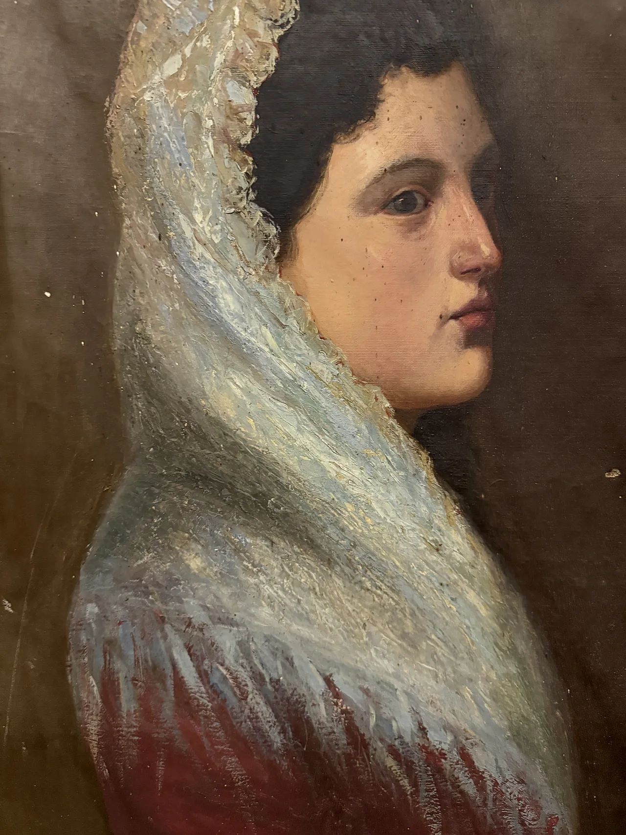 Ritratto di donna, olio su tela, '800 2