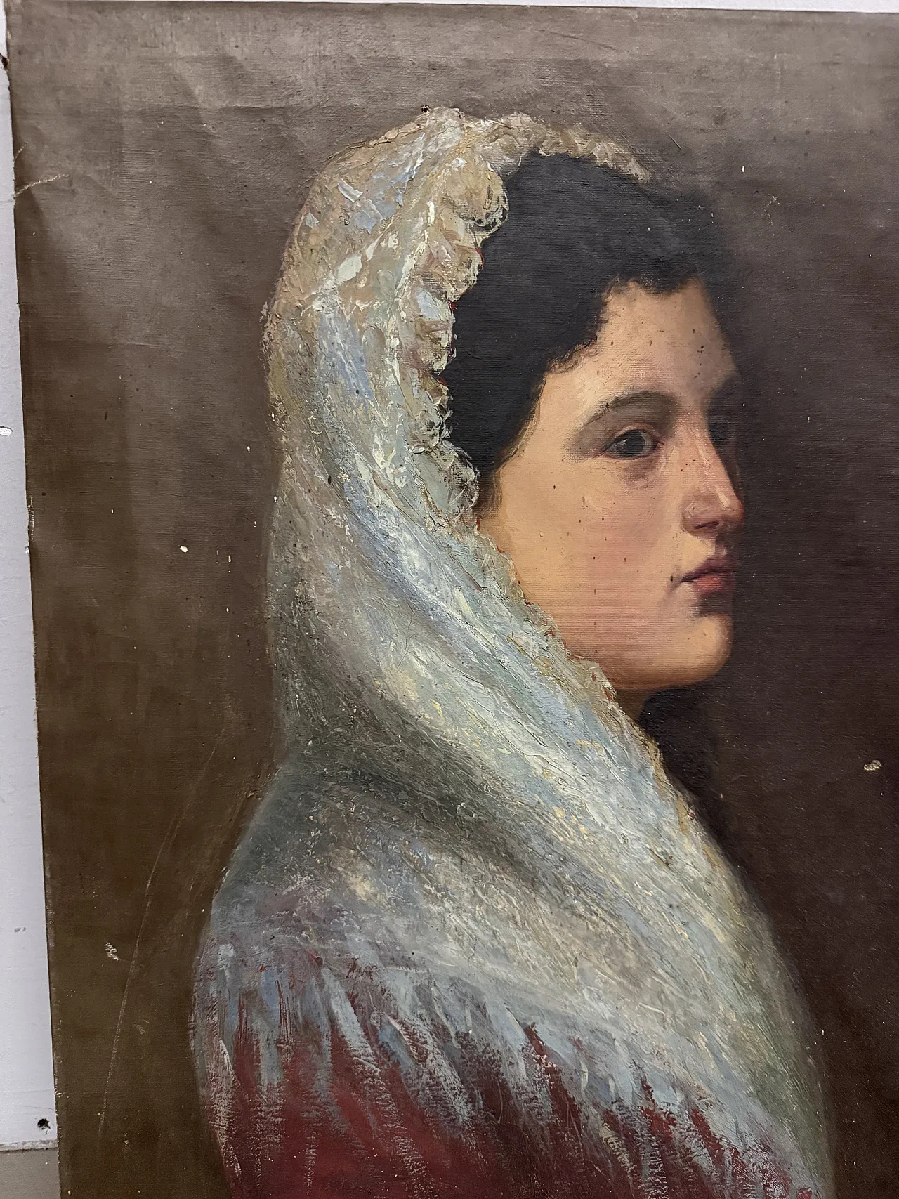 Ritratto di donna, olio su tela, '800 6