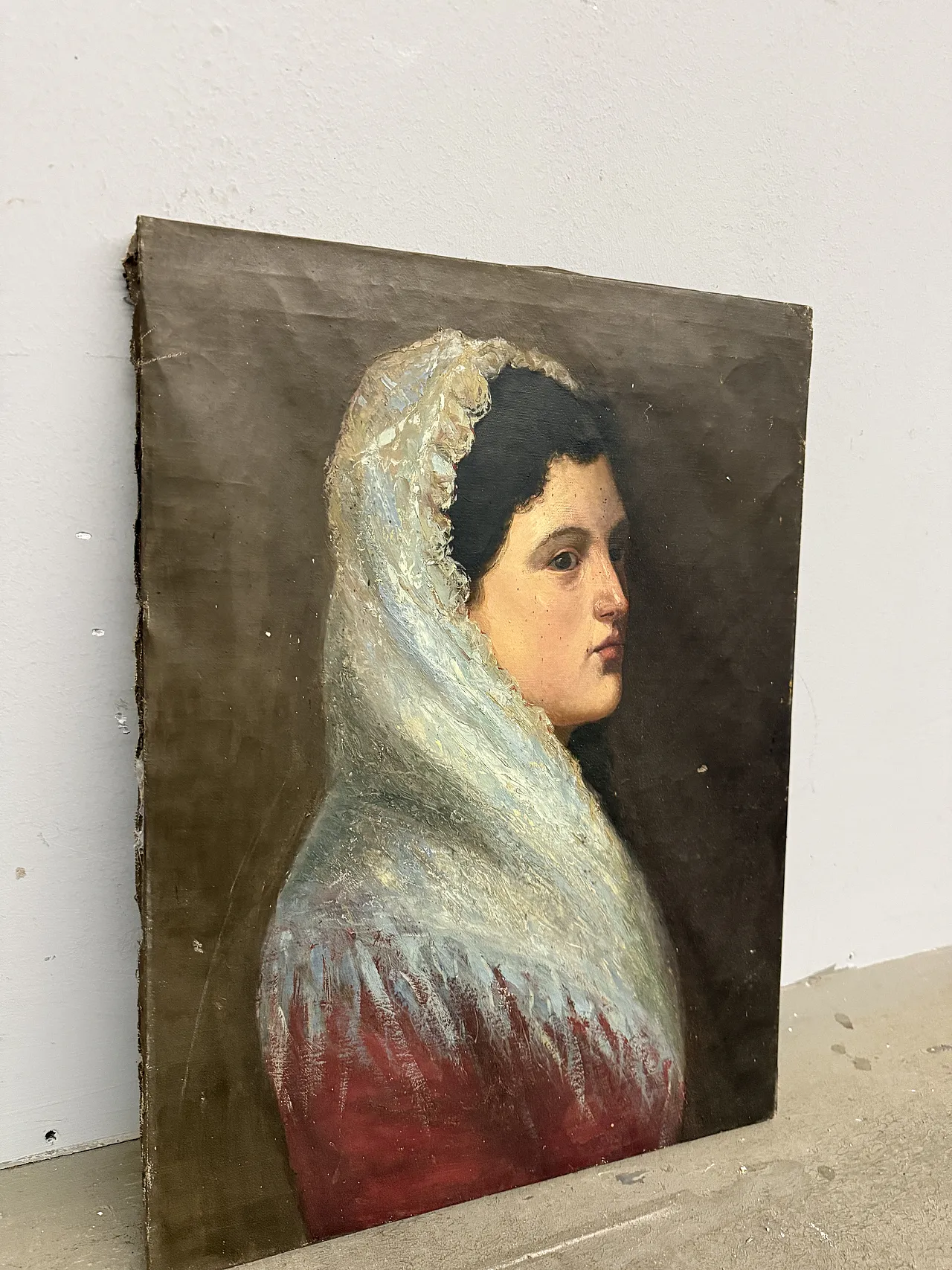 Ritratto di donna, olio su tela, '800 7