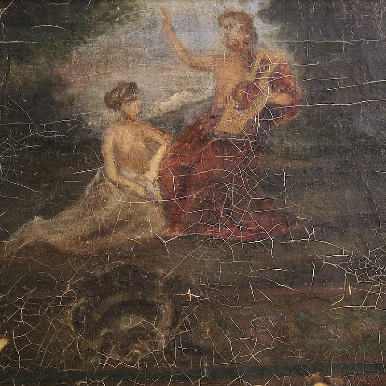 F. Bonati, Interior scene, oil painting signed and dated 1913 11