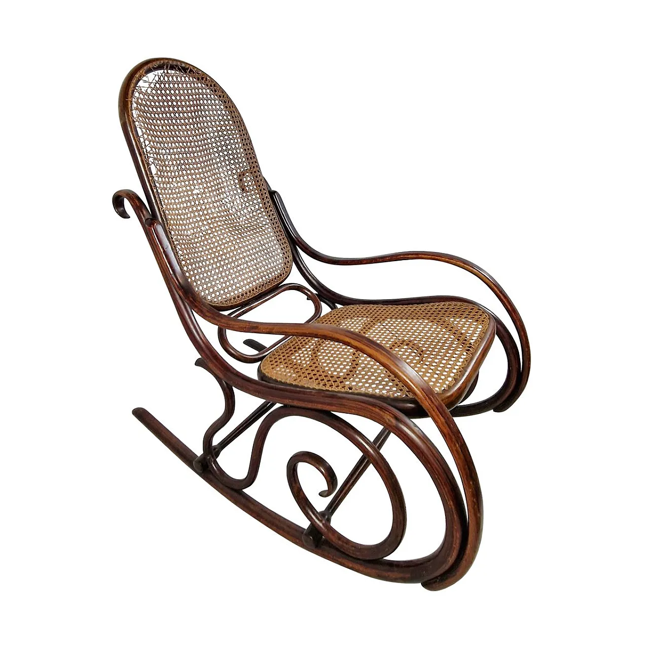 Art Nouveau rocking chair by Michael Thonet for Thonet Brothers, Austria, 1904 1