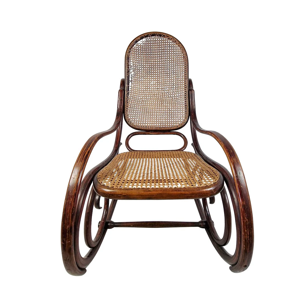 Art Nouveau rocking chair by Michael Thonet for Thonet Brothers, Austria, 1904 3