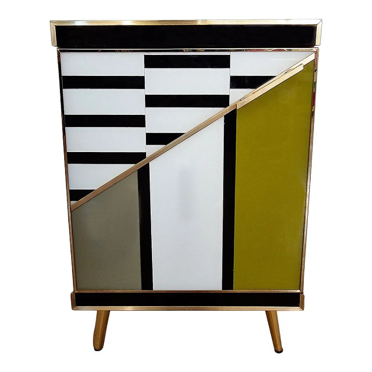 Glass bedside table, 1990s 1